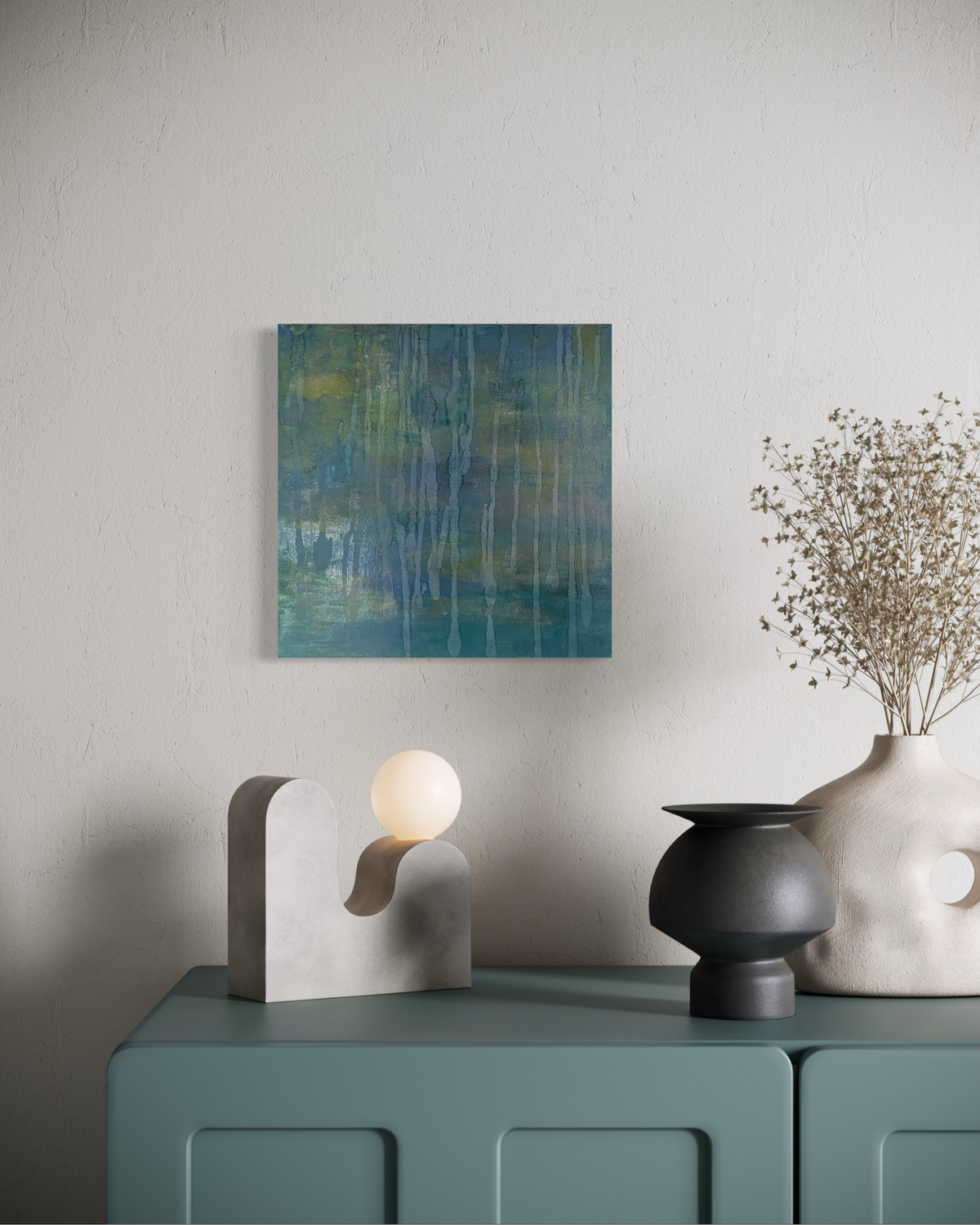 気配 / Presence (27.3 × 27.3 × 2 cm / 10.75 × 10.75 × 0.75 inches)